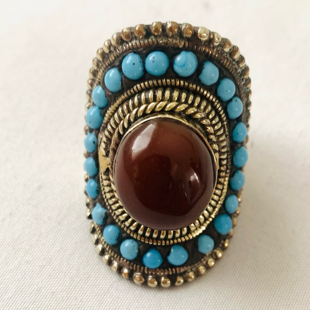 Handmade Himalayan jewelry ring - Picture 2 of 7